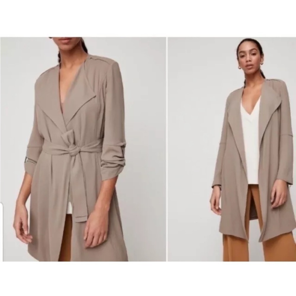 Babaton Taupe Trench Coat